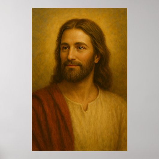 Jesus Christ Portrait #2™ LDS Wall Art Poster (Vorne)