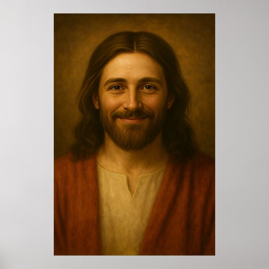 Jesus Christ Portrait #3™ LDS Wall Art Poster (Vorne)