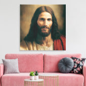 Jesus Christ Portrait auf der Leinwand 24x24 (Insitu (Wohnzimmer))