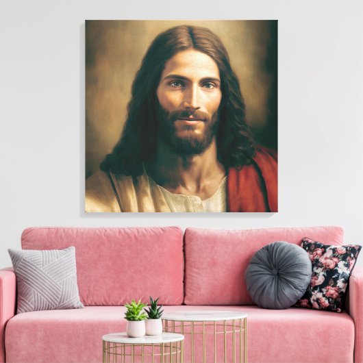 Jesus Christ Portrait auf der Leinwand 24x24 (Insitu (Wohnzimmer))