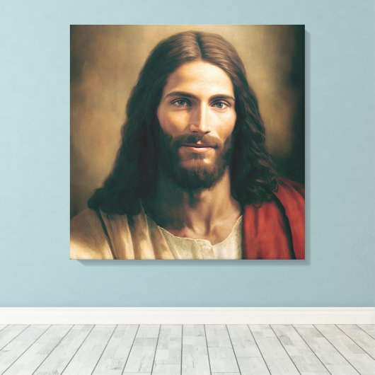 Jesus Christ Portrait auf der Leinwand 24x24 (Insitu (Holzboden))