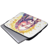 Jesus Christ Portrait Christian Religious Design Laptopschutzhülle (Vorne Knopf)