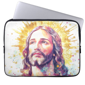 Jesus Christ Portrait Christian Religious Design Laptopschutzhülle