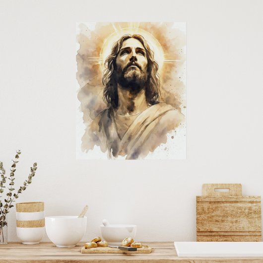 Jesus Christ Portrait Poster (Küche)