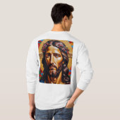 Jesus Christ Portrait T-Shirt (Schwarz voll)