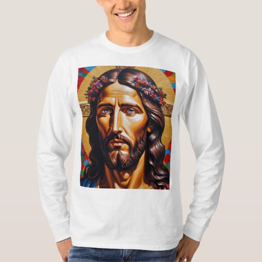 Jesus Christ Portrait T-Shirt (Vorderseite)