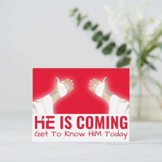 JESUS CHRIST POSTKARTE (Stehend Vorderseite)