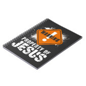 Jesus Christ Property Christlich Faith Funny Notizblock (Linke Seite)