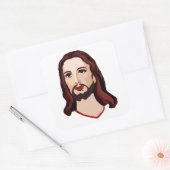 JESUS CHRIST QUADRATISCHER AUFKLEBER (Umschlag)