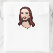 JESUS CHRIST QUADRATISCHER AUFKLEBER (Tasche)
