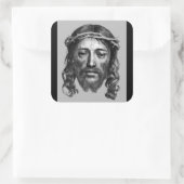 JESUS CHRIST QUADRATISCHER AUFKLEBER (Tasche)