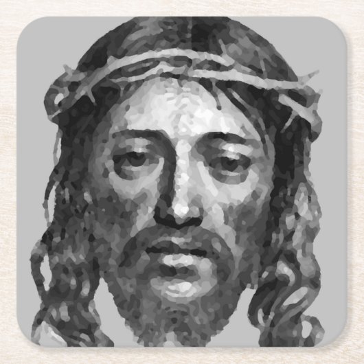 JESUS CHRIST RECHTECKIGER PAPPUNTERSETZER (Vorderseite)