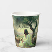 Jesus Christ Religious Easter Catholic  Pappbecher (Vorderseite)