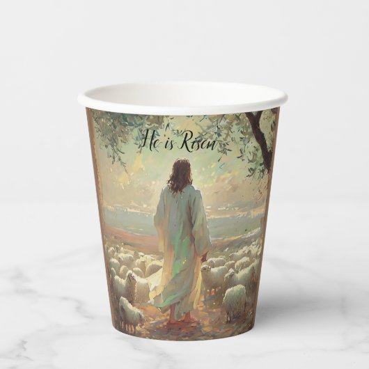 Jesus Christ Religious Easter Catholic  Pappbecher (Vorderseite)