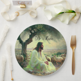 Jesus Christ Religious Easter Catholic Pappteller