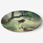 Jesus Christ Religious Easter Catholic Pappteller (Schrägansicht)