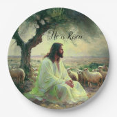 Jesus Christ Religious Easter Catholic Pappteller (Vorderseite)