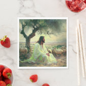 Jesus Christ Religious Easter Catholic Serviette (Beispiel)