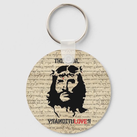 Jesus Christ Revolutionär Schlüsselanhänger (Vorderseite)