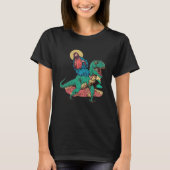 Jesus Christ Rex Dinosaurier Ride Christliche reli T-Shirt (Vorderseite)