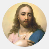 Jesus Christ Round Sticker  (Vorderseite)
