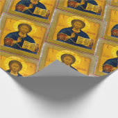 Jesus Christ Russisches Symbol Geschenkpapier (Ecke)