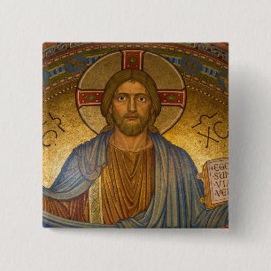 Jesus Christ - Schönes Christliches Kunstwerk Button