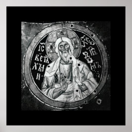 Jesus Christ - Schwarz-Weiß-Zeitschrift Poster