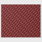 Jesus Christ Script Wrapping Paper Geschenkpapier (Flach)