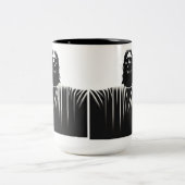 Jesus Christ stoic  Zweifarbige Tasse (Mittel)