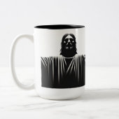 Jesus Christ stoic  Zweifarbige Tasse (Links)
