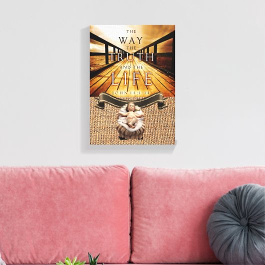 Jesus Christ Stretched Canvas Print Leinwand (Insitu (Wohnzimmer))