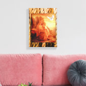 Jesus Christ Stretched Canvas Print Leinwand (Insitu (Wohnzimmer))