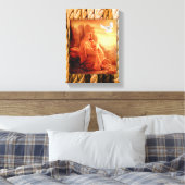 Jesus Christ Stretched Canvas Print Leinwand (Insitu (Schlafzimmer))