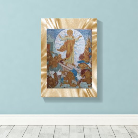 Jesus Christ Stretched Canvas Print Leinwand (Insitu (Holzboden))