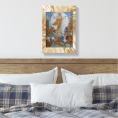 Jesus Christ Stretched Canvas Print Leinwand (Insitu (Schlafzimmer))
