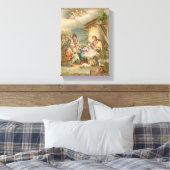 Jesus Christ Stretched Canvas Print Leinwand (Insitu (Schlafzimmer))