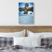 Jesus Christ Stretched Canvas Print Leinwand (Insitu (Schlafzimmer))