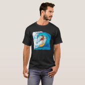 Jesus Christ Surfing Summer Surfer Surfboard T-Shirt (Vorne ganz)