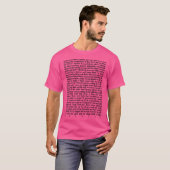 Jesus Christ Texte T-Shirt (Vorne ganz)