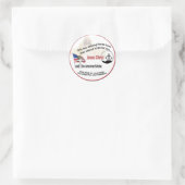 Jesus Christ & The American Soldier Round Stickers (Tasche)