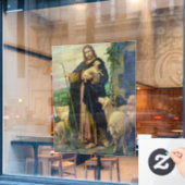 JESUS CHRIST THE GOOD SHEPHERD FENSTERAUFKLEBER (Café-Fenster)