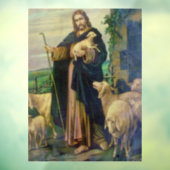 JESUS CHRIST THE GOOD SHEPHERD FENSTERAUFKLEBER (Blatt 3)