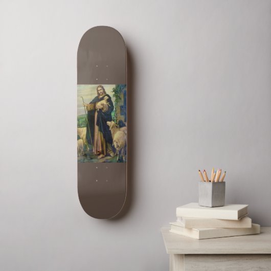 JESUS CHRIST THE GOOD SHEPHERHERHERD SKATEBOARD (Wandkunst)