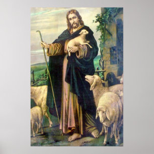 JESUS CHRIST THE GOOD SHEPHERHERHERHERR POSTER