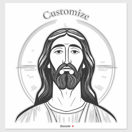 Jesus Christ Thunder_Cove Aufkleber (Blatt)