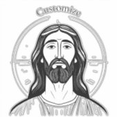 Jesus Christ Thunder_Cove Aufkleber (Vorderseite)