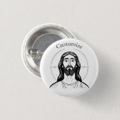 Jesus Christ Thunder_Cove Button (Vorne & Hinten)