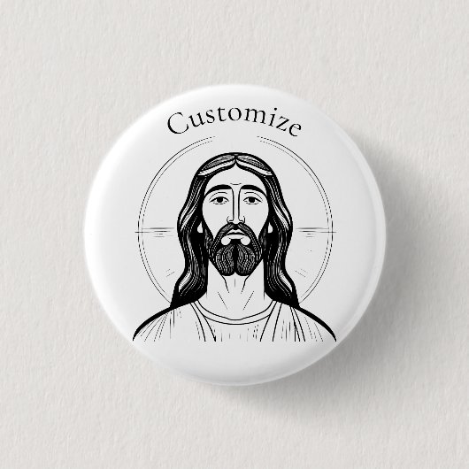 Jesus Christ Thunder_Cove Button (Vorderseite)