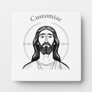 Jesus Christ Thunder_Cove Fotoplatte